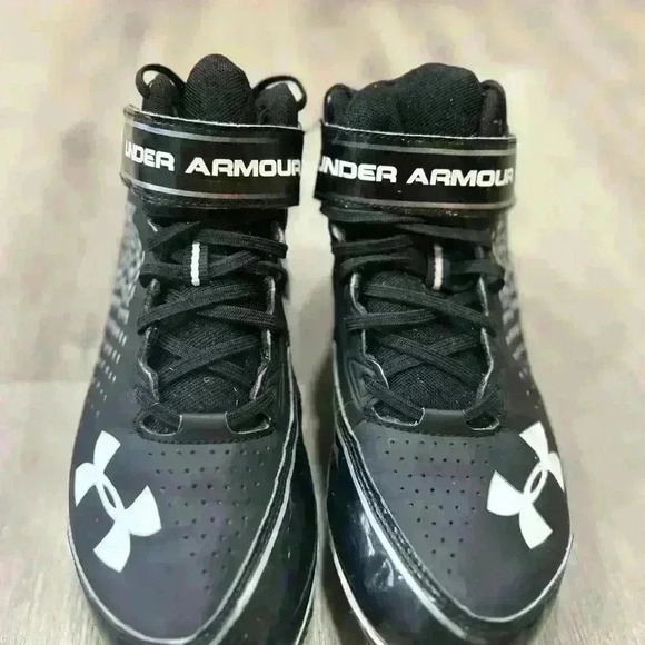 Under Armour Renegade Black Football Cleats Men’s Size 8 - Picture 2 of 6